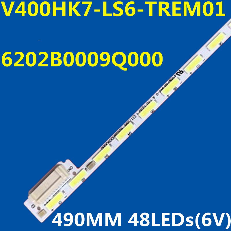 LED شريط الإضاءة الخلفية مع 48 مصباح ، 480 مللي متر ، V400HK7-LS6-TREM01 ، 6202B0009Q000 ل TX-40CS520B ، TX40DS500ES ، TX40wS504 ، CY-SM065FLAV4H ، 10 قطعة