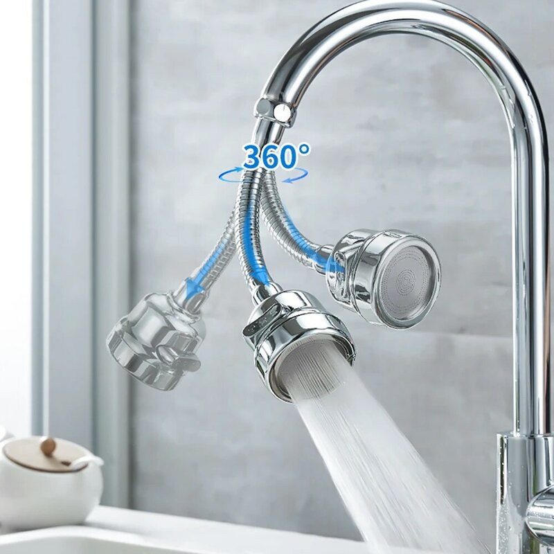 Buse de robinet économiseur d'eau, 2/3 modes, adaptateur de cuisine universel, rallonge de filtre, gadgets de cuisine, rotation à 360 °