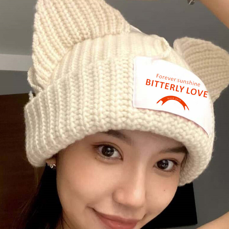 Kpop Stray Kids HyunJin hidery stessi berretti WAYV leekell cappello a orecchio di gatto lavorato a maglia moda berretto carino LoverBoy copricapo Casual