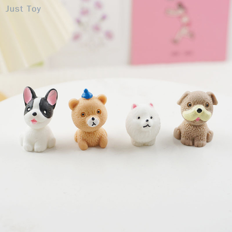 Figuritas aleatorias en miniatura para decoración del hogar, adornos de Micro paisaje de animales de perro, Accesorios de escritorio para habitación, regalo, 1 unidad