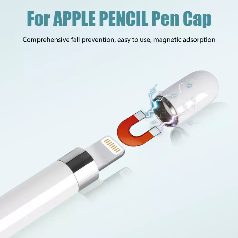 磁気交換キャップ、Apple Pencilチップと互換性があり、Apple Pencil第1世代iPadアクセサリー用の充電アダプター