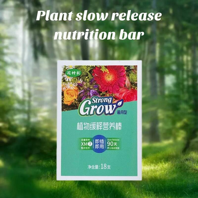 Palito de fertilizante de liberación lenta, picos de nutrientes de larga duración para plantas de interior y exterior, mejora el crecimiento saludable con 18 de liberación lenta