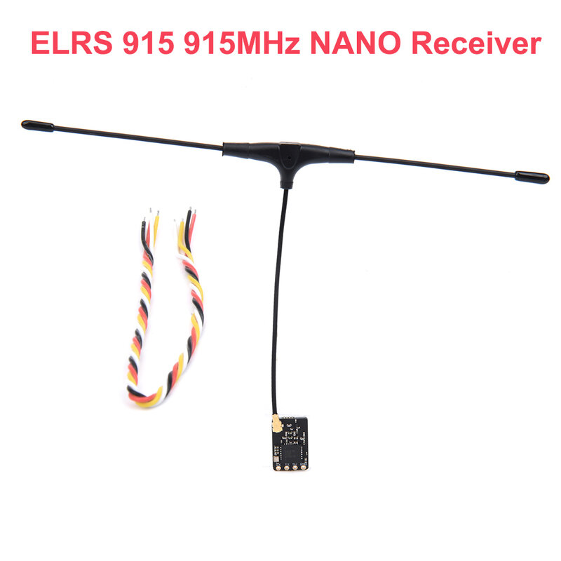 Receptor Nano ExpressLRS com suporte de antena tipo T, Wi-Fi Upgrade para RC FPV Travessing Drones Parts, ELRS 915 915MHz