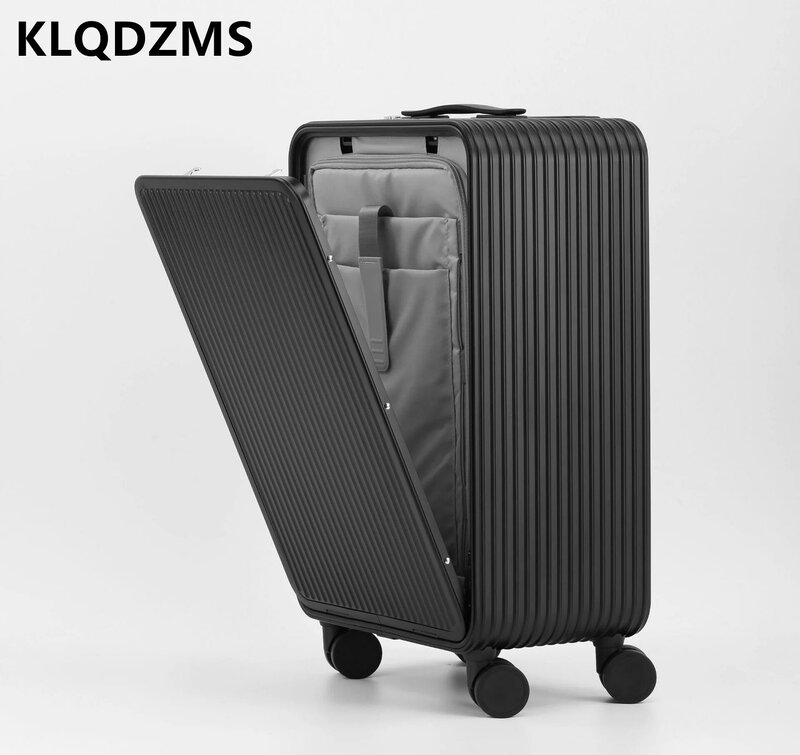 KLQDZMS-Aluminum Magnesium Alloy Luggage, Compression Resistant Travel Box, Business Boarding Suitcase, Password Box, 17 ", 20", 24"
