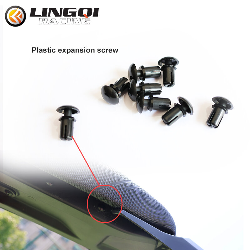 LINGQI-Parafusos de Expansão Plástica da Motocicleta Elétrica, Undertray Pins para SURRON SUR RON Light Bee X S, Bicicleta suja, Motocross