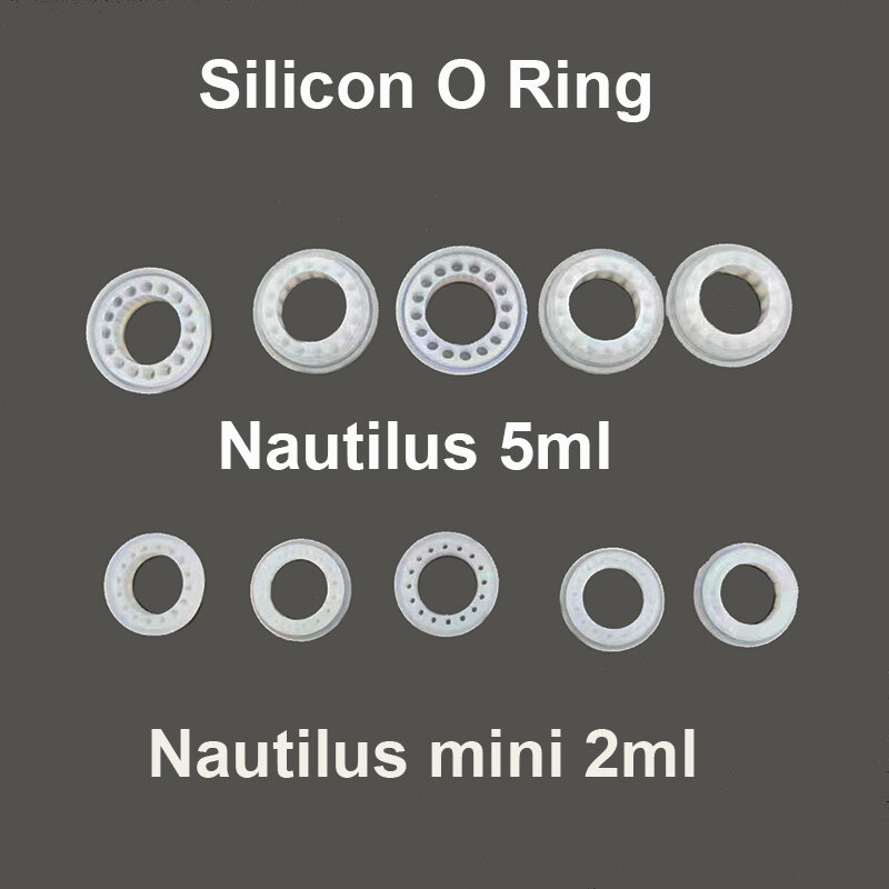 Junta tórica de silicona de repuesto para Aspire Nautilus, juego de reparación, 5ml, Nautilus Mini, 2ml, 5 unidades