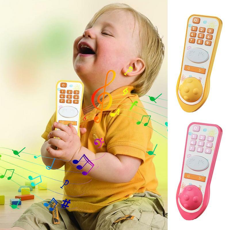 Remote Control Toys TV Remote Control Toy With Light And Sounds Sensory Kids Toys Hand Eye Coordination Educational Toys