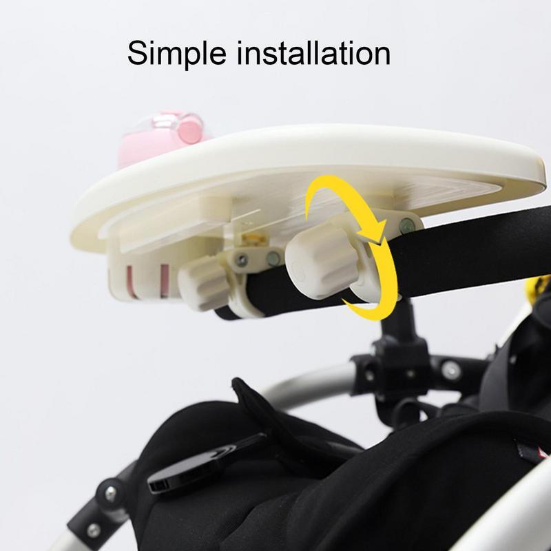 Vassoio per passeggino universale supporto per Snack multifunzionale per carrozzina con portabicchieri e supporto per telefono accessori per passeggini per