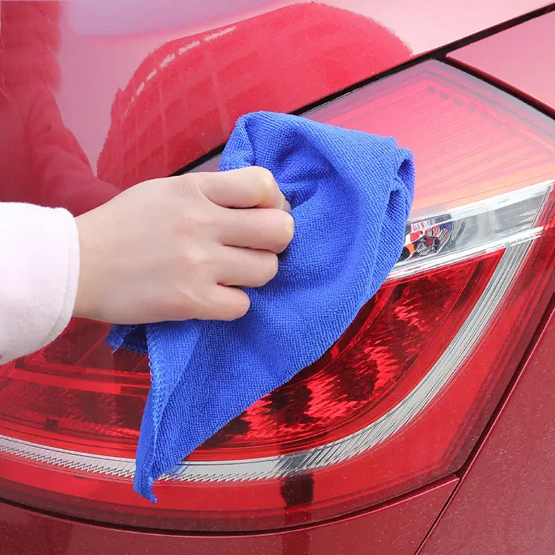 30*30cm microfibra toalha de limpeza do carro auto motocicleta lavagem de vidro limpeza doméstica lavagem cozinha pequena toalha