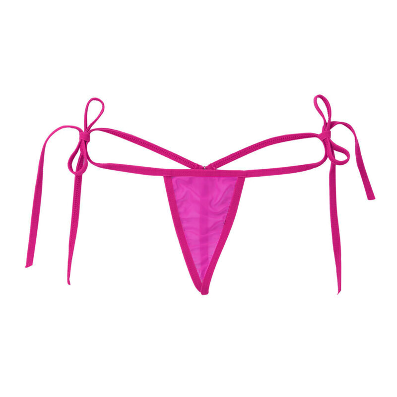1pc Sexy Women's Lace-Up V-strings Bikini Briefs Female Panties Low Waist Thongs T-back G-strings Lingerie Underwear