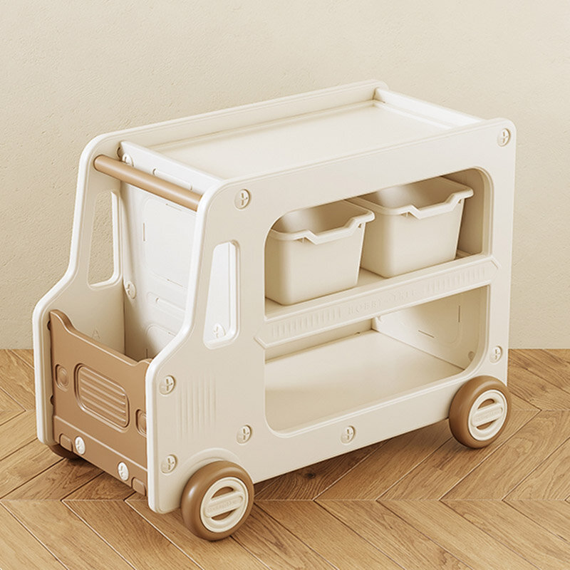 Armário de armazenamento infantil de mesa de cabeceira, estante de brinquedos para bebês, Snacks Living Room Household Cart