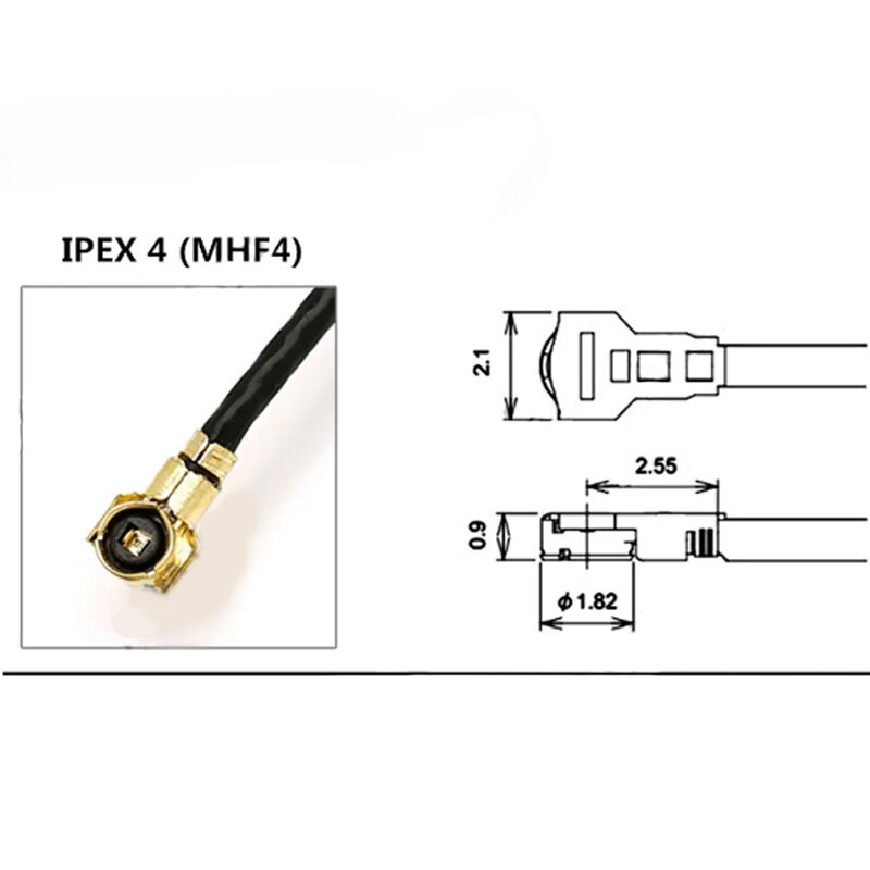 1Pcs IPEX4 to SMA for  EM12-G EM06-E EM06-A EM05-E EM120R-GL EM160R-GL Module MHF4 to SMA Female Pigtail