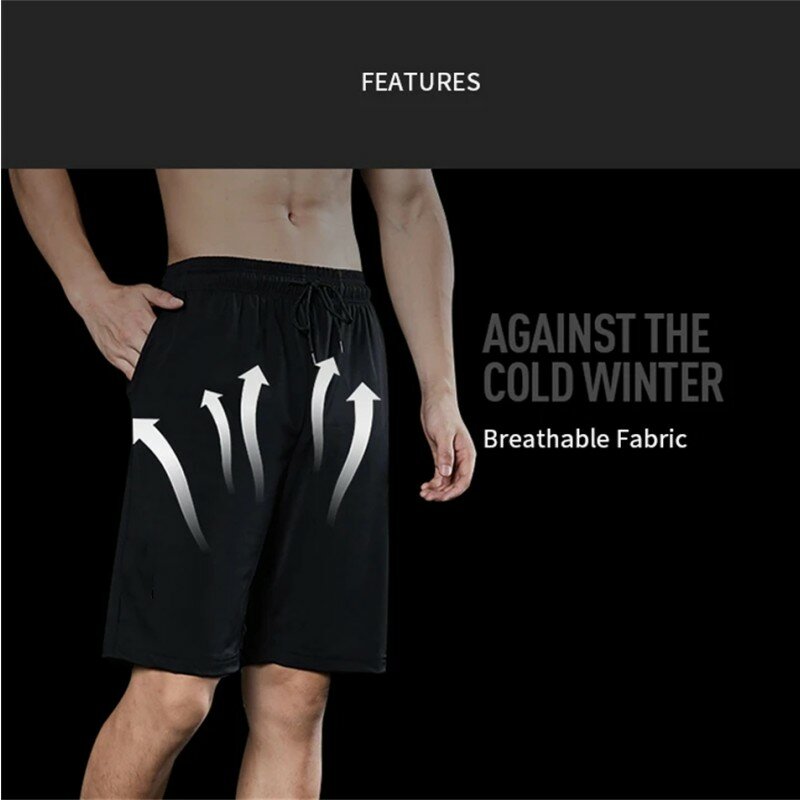 กางเกงวอร์มลำลองทรงหลวมสำหรับผู้ชายกางเกงขาสั้นออกกำลังกายในยิมฟิตเนสออกกำลังกายในฤดูร้อน