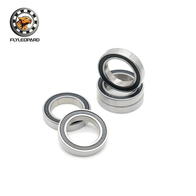 10pcs 63802-2RS 63802 RS 15x24x7mm Rubber Sealing Cover Thin Wall Deep Groove Ball Bearing 63802 2RS