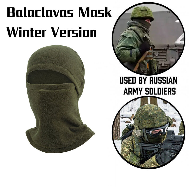 SMTP – masque facial complet en molleton, pour l'hiver, balaclavas russes chauds