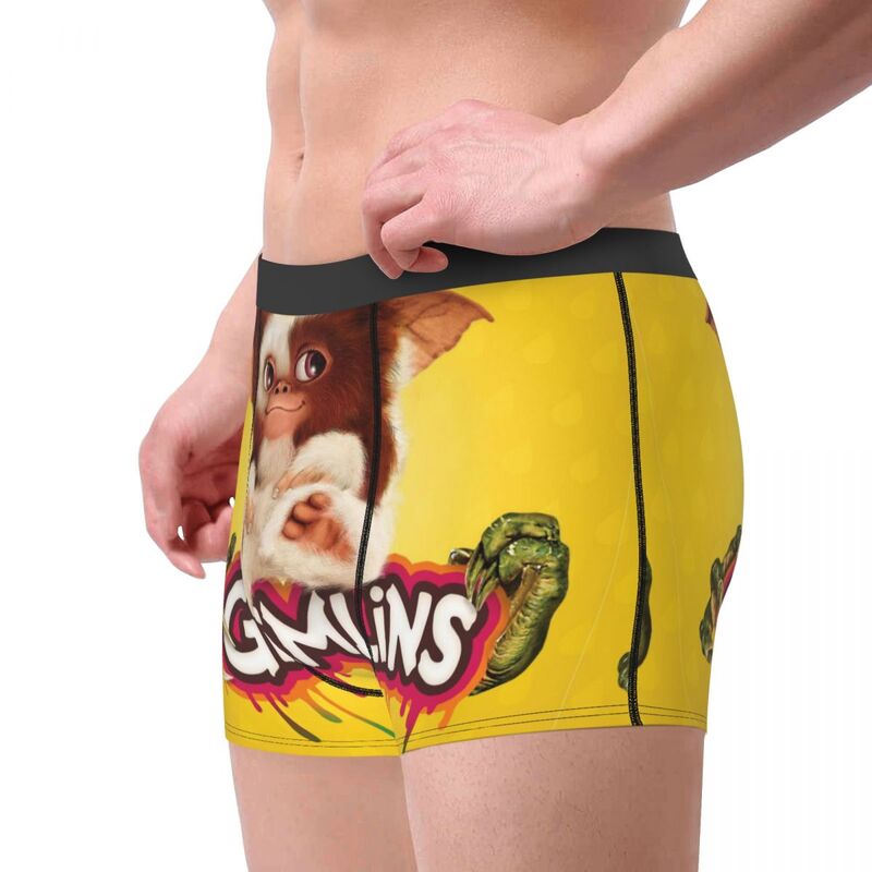 Мужские трусы-боксеры Gremlins, дышащее нижнее белье с постером Gremlins, высококачественные шорты с принтом, подарки на день рождения