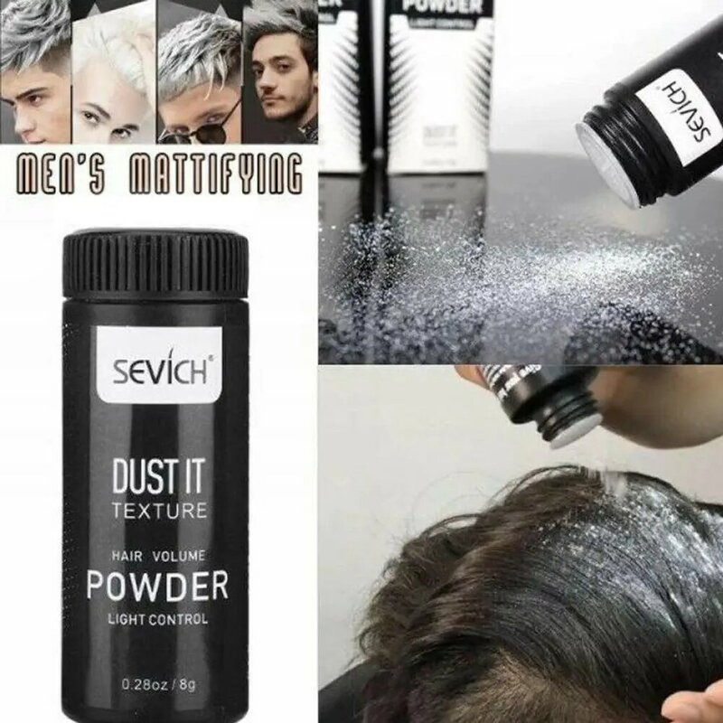 Polvo esponjoso para aumentar el volumen del cabello, polvo matificador para acabado del diseño del cabello, Gel de peinado, champú Unisex para hombres y mujeres