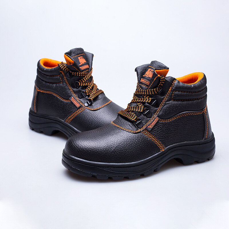 To Labor Protection Shoes Men's Protective High-top Waterproof Boots Construction Site Anti-piercing and Smashing Work