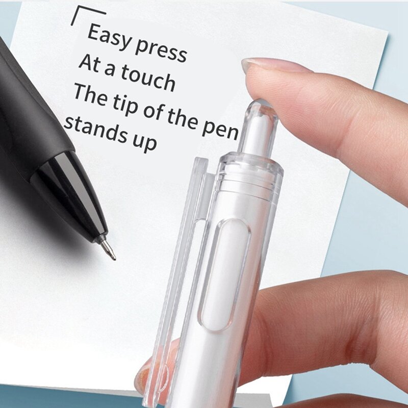 Bolígrafos de Gel de punta fina, 0,5 Mm, escritura suave, perfecto para diario, juego de regalo para tomar notas (paquete de 5)