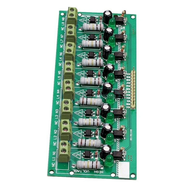 8-kanałowy moduł optocouplera 220V AC moduł procesorów MCU TTL PLC