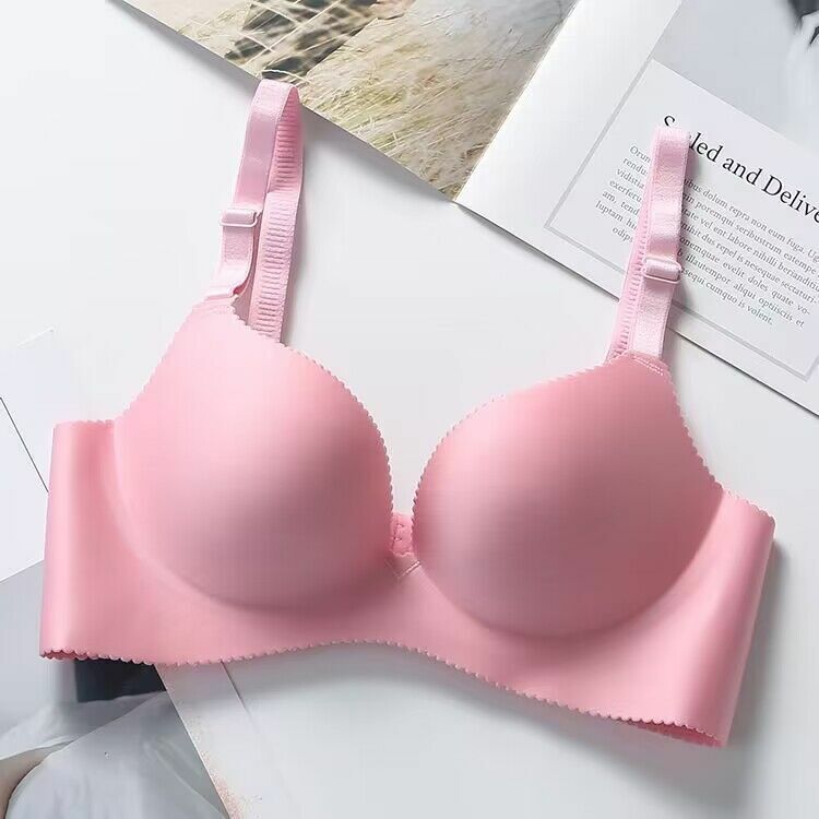 Reggiseni Wireless Comfort per le donne intimo senza cuciture reggiseni neri rosa massiccio Top Lingerie Sexy Push Up Bralette intimo femminile