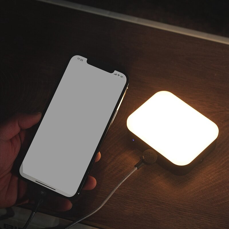Luz de Camping con carga USB, linterna de emergencia portátil, cuarto engranaje de noche, atenuación, senderismo al aire libre