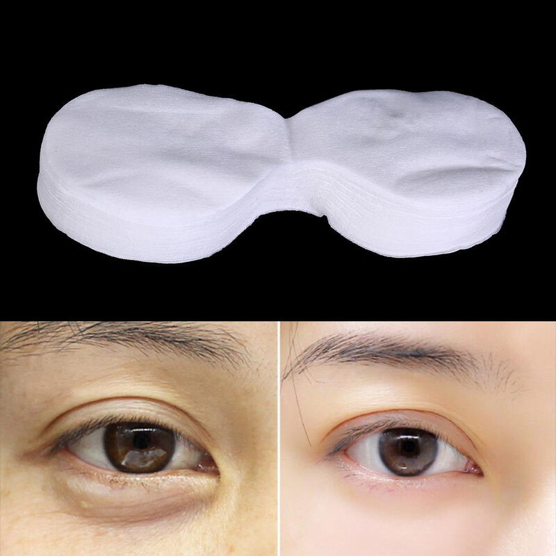 Papel descartável Eye Mask, algodão ultrafino, DIY, natural, atacado, 100pcs