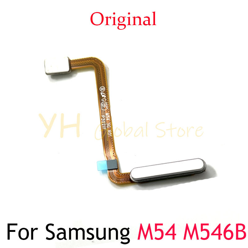 指紋タッチセンサー,ホームボタン,フレキシブルケーブル,Samsung Galaxy m54,5g,m546,オリジナル