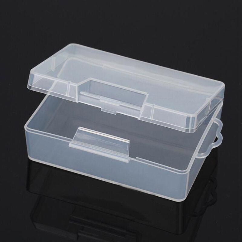 Boîte à outils en plastique transparente pratique, présentoir de bijoux, conteneur pour outils, boîte de couture à vis, boîte de rangement pour vis de coordinateur
