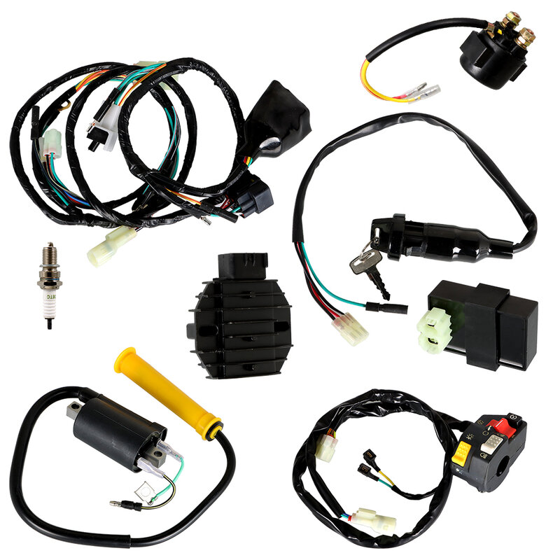 CDI + saklar koil pengapian Assy kabel Harness untuk Honda 99-04 TRX400EX SPORTAX