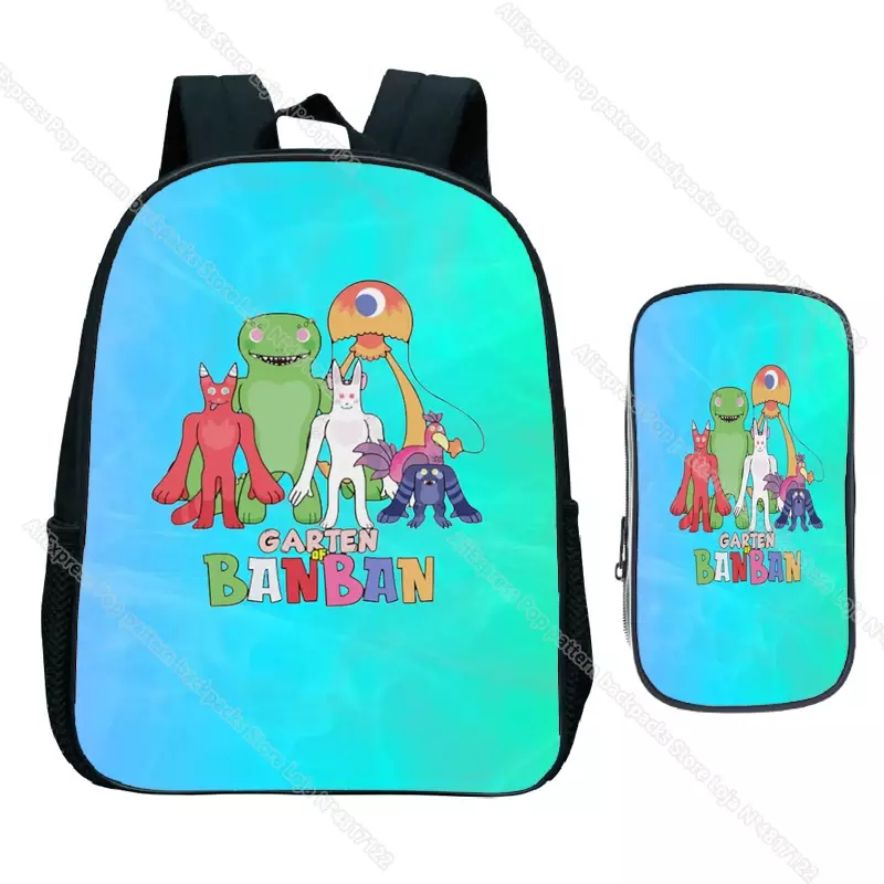 กระเป๋าโรงเรียน Banban ชุด2ชิ้นกระเป๋าเด็กอนุบาลสำหรับเด็กผู้หญิงเด็กผู้ชายกระเป๋าเป้โรงเรียนนักเรียนกระเป๋าเด็ก