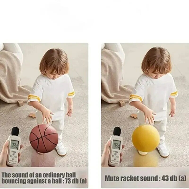 Ballon rebondissant silencieux d'intérieur, taille 3/5/7, pour basket-ball, en mousse douce, haute densité, pour le sport, compressible, silencieux, nouveau