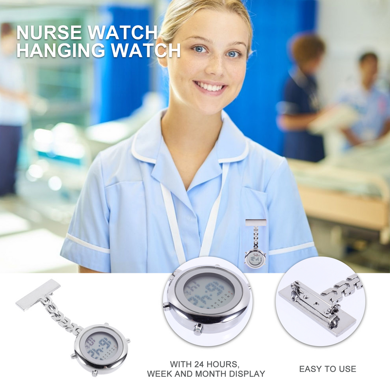 Часы для медсестер, детские часы для мужчин и женщин, портативный подвесной брелок, значок, электронные инструменты