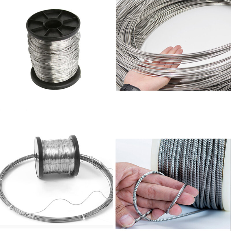 0.1 0.2 0.3 0.4 0.5 0.6 0.8 1.0 1.2 1.5 2 2.5 3mm 304 Stainless Steel Resistant Strong Line Soft And Hard Single Wire Steel Wire