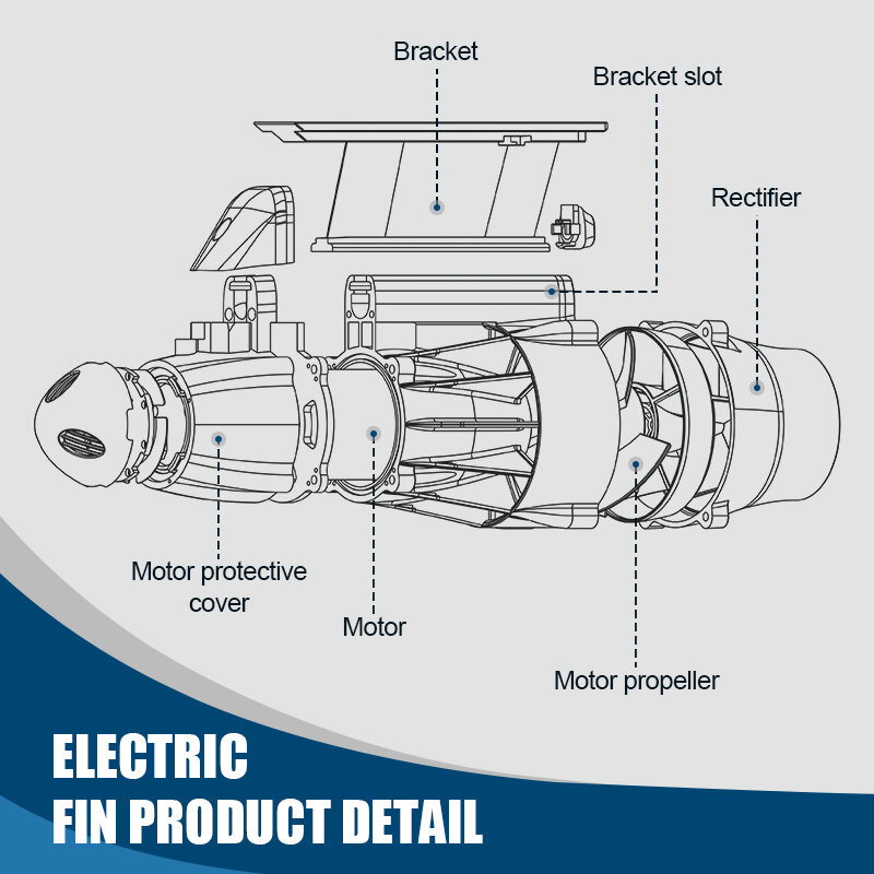Papan selancar elektrik, papan selancar elektrik Motor Efin 2023 daya, sirip elektrik untuk berselancar