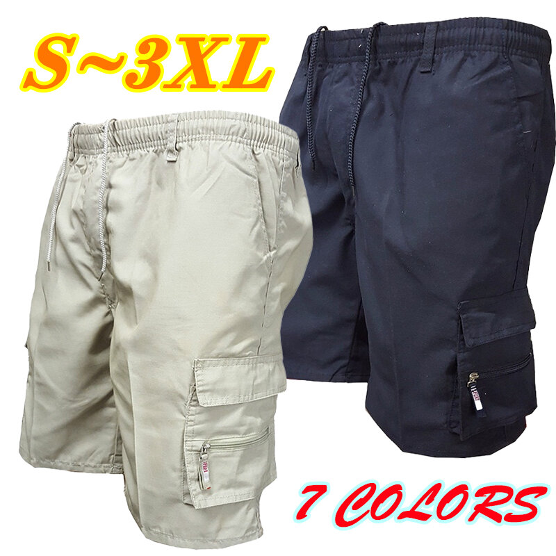 Pantalones cortos con bolsillos para hombre, ropa de calle informal, a la moda, con cordón