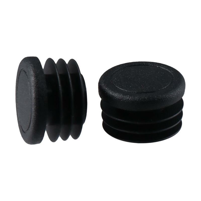 Preto Rodada Tubing Plug End Caps, resistente ao desgaste de plástico Plugs, Cadeira Glide Floor Protector, 1 "Post End Cap, 30 Pack