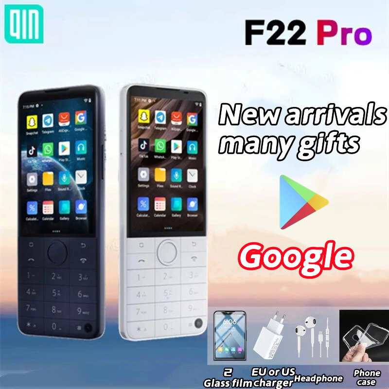 هاتف بشاشة تعمل باللمس Qin F22 Pro إصدار جوجل Duoqin MTK Helio G85 Wifi 3.54 بوصة ثماني النواة بلوتوث 5.0 640*960