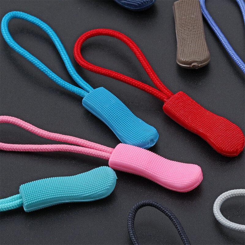 Colorful Rope Zipper Pull Apparel Bag Tactical Backpack Accessories Zip Puller Diy Zipper Head Cord Strap Slider