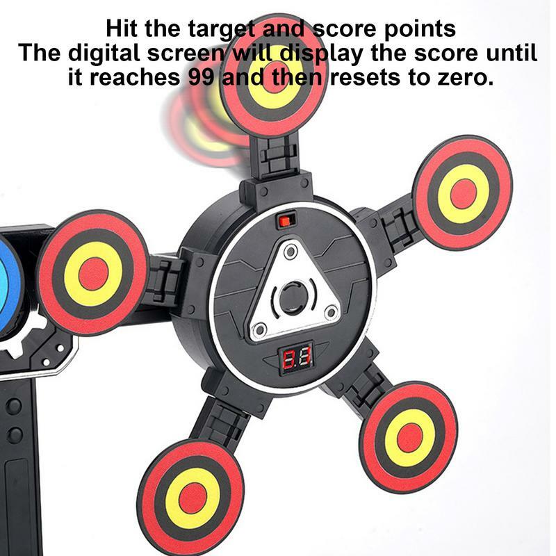Electronic Scoring Target Movable Rotating Target Toy Target Practice Toy For Kids Teens Boys And Girls With Dynamic Sound