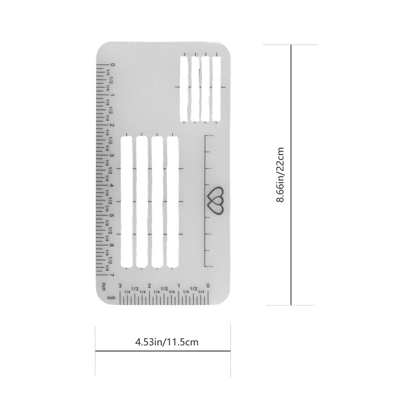Multi-in-one Addressing Stencils Sewing Template Translucent plastic Students Stationery Envelope Stencil