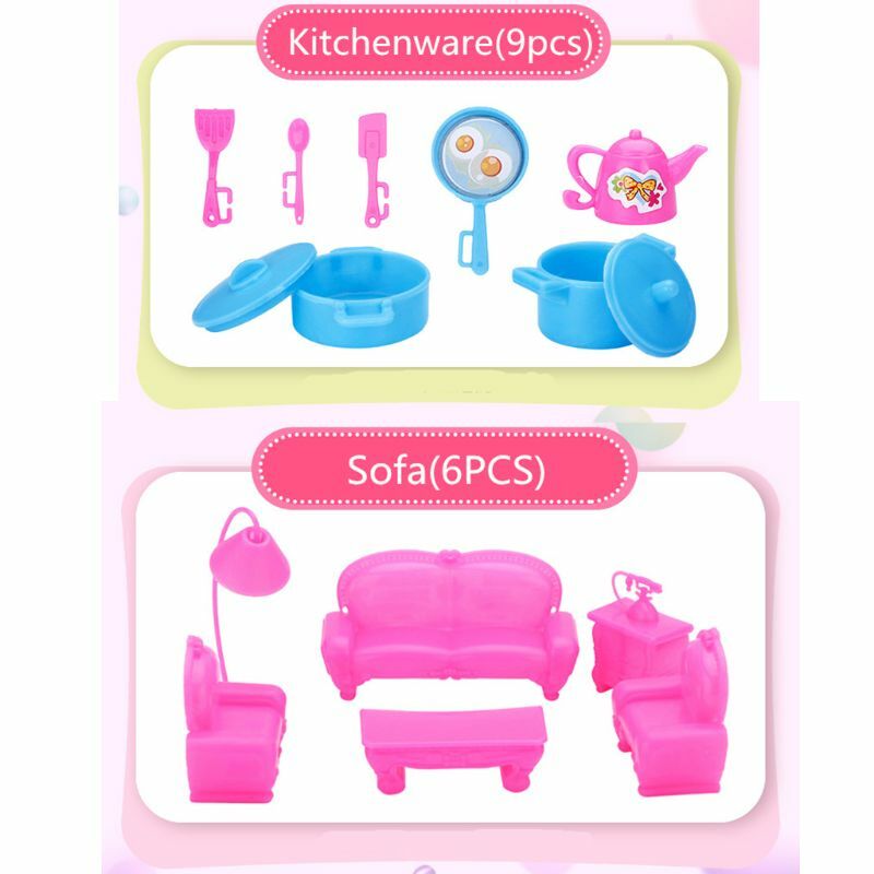 Princesa acessórios meninas festa favor presente suprimentos bonecas portáteis jogo para presente criativo do do bebê