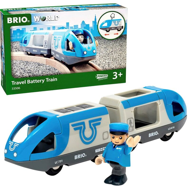 BRIO World Travel Battery Train dla dzieci w wieku 3 lat-kompatybilny ze wszystkimi zestawami i akcesoriami do kolei BRIO