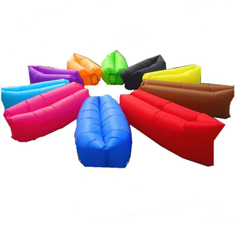 Canapé-lit gonflable rapide extérieur, canapé de jardin WW, sac de couchage de bonne qualité, airbag gonflable, sac paresseux, canapé de plage de fête, tendance