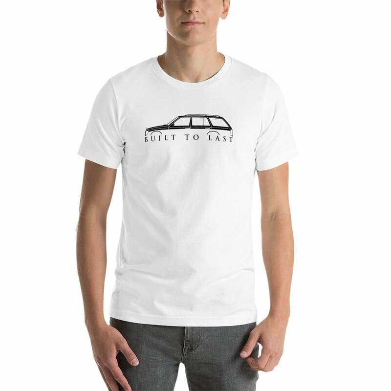 Gebaut bis zuletzt w124 Kombi Auto Silhouette T-Shirt für einen Jungen Sommer Top T-Shirts Schwergewichte übergroße T-Shirt Männer