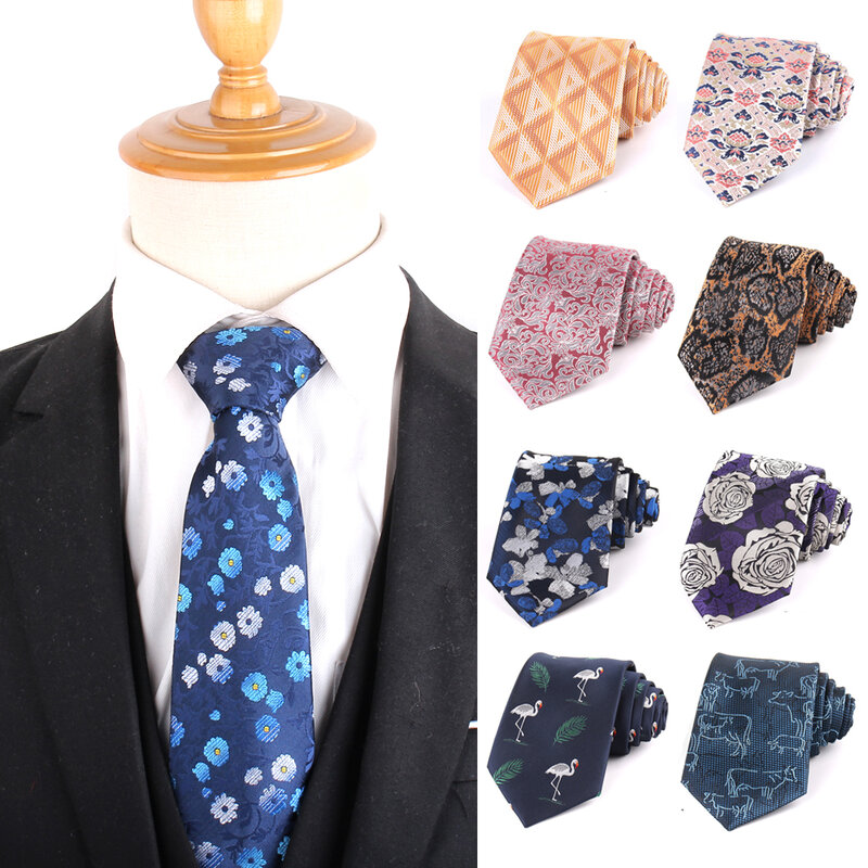 Woven Neck Ties For Men Women Classic Floral Tie Suits Skinny Ties Boy Girls Necktie  Gravatas Gift Groom Neckties For Wedding
