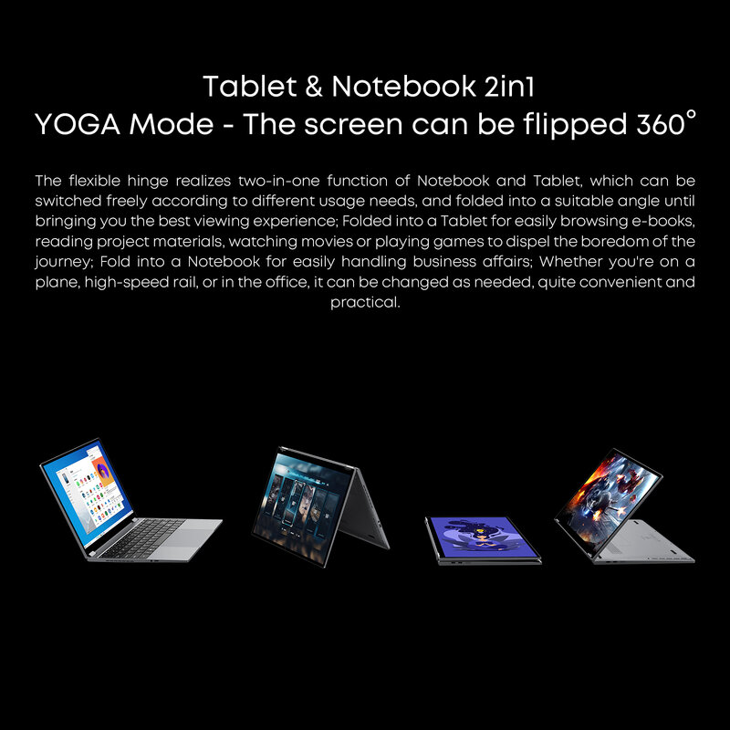 CHUWI FreeBook Tablet Laptop 2 In 1, Laptop 13.5 "FHD layar sentuh Intel N5100 N100 i3-1215U 12GB LPDDR5 512G WIFI 6 2256*1504