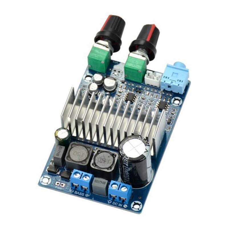 TPA3116 papan Amplifier Subwoofer, aksesori Audio Video Amplifier daya kecil Digital DC12-24V Output Bass 100W