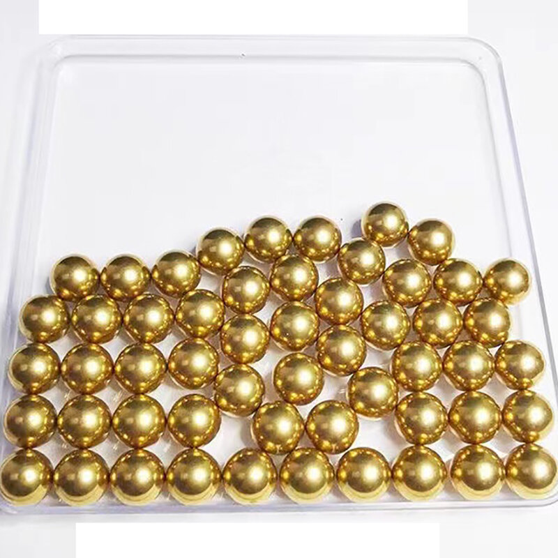 Gelbe massive Kupfer perlen 5-12mm sind Schleuder-Projektil murmeln gewidmet