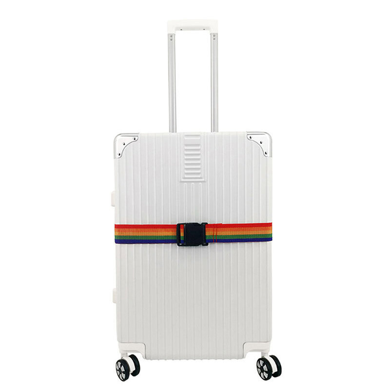 Correa de equipaje ajustable para maleta de viaje, cinturón cruzado de embalaje, hebilla de bloqueo de nailon, cinturones de equipaje, accesorios para bolsas de Camping, 1 unidad
